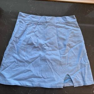 Blue mini skirt